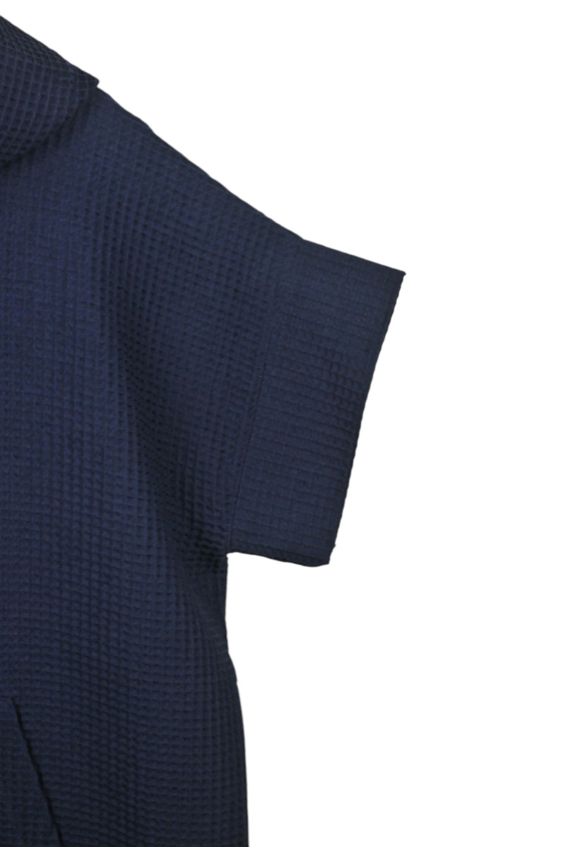 Medvilninis pirties/paplūdimio pončas nakties mėlyna - Image 4