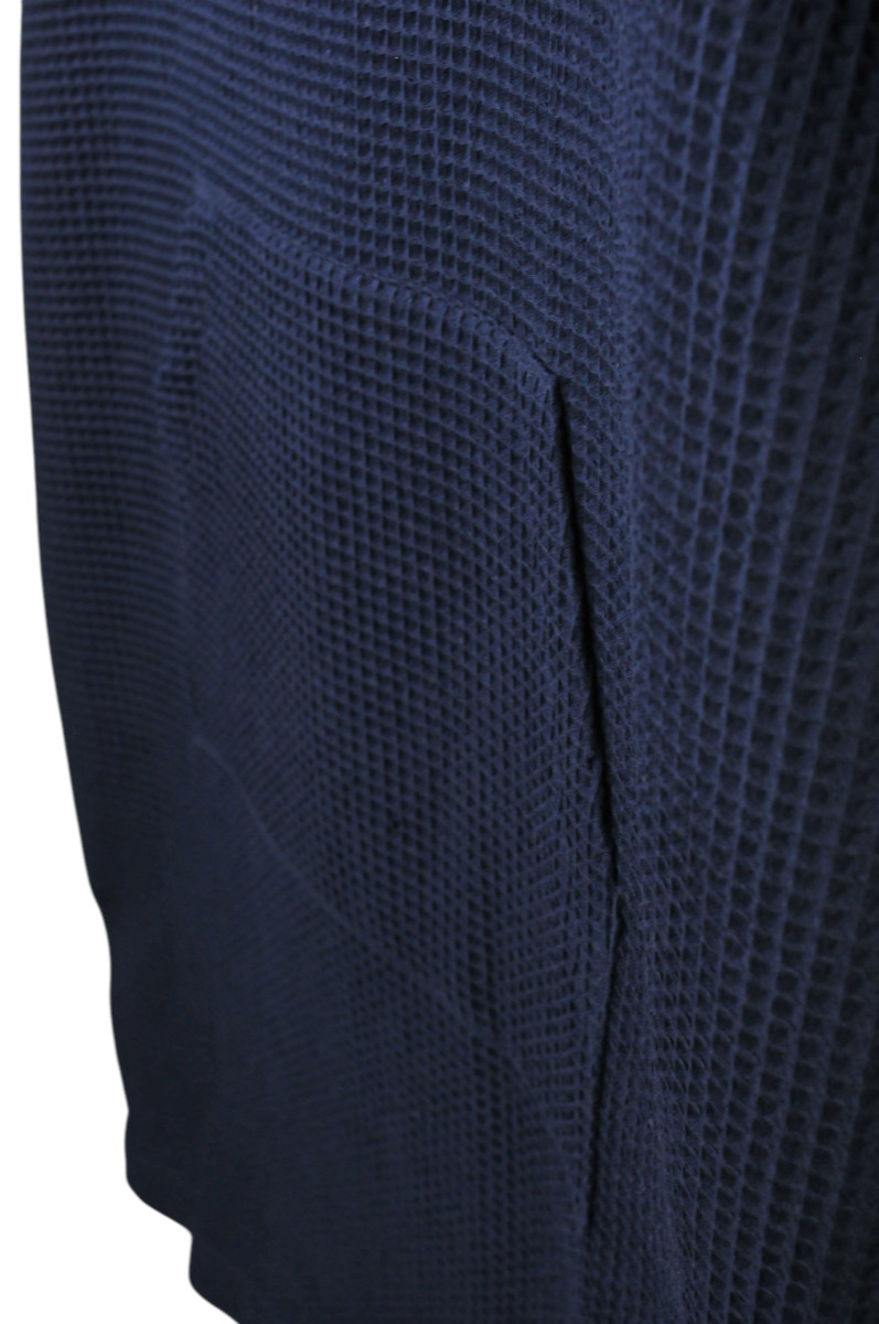 Medvilninis pirties/paplūdimio pončas nakties mėlyna - Image 6