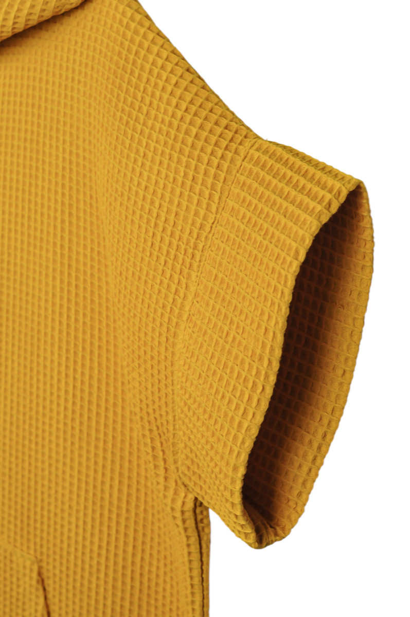 Medvilninis pirties/paplūdimio pončas garstyčių geltona - Image 5