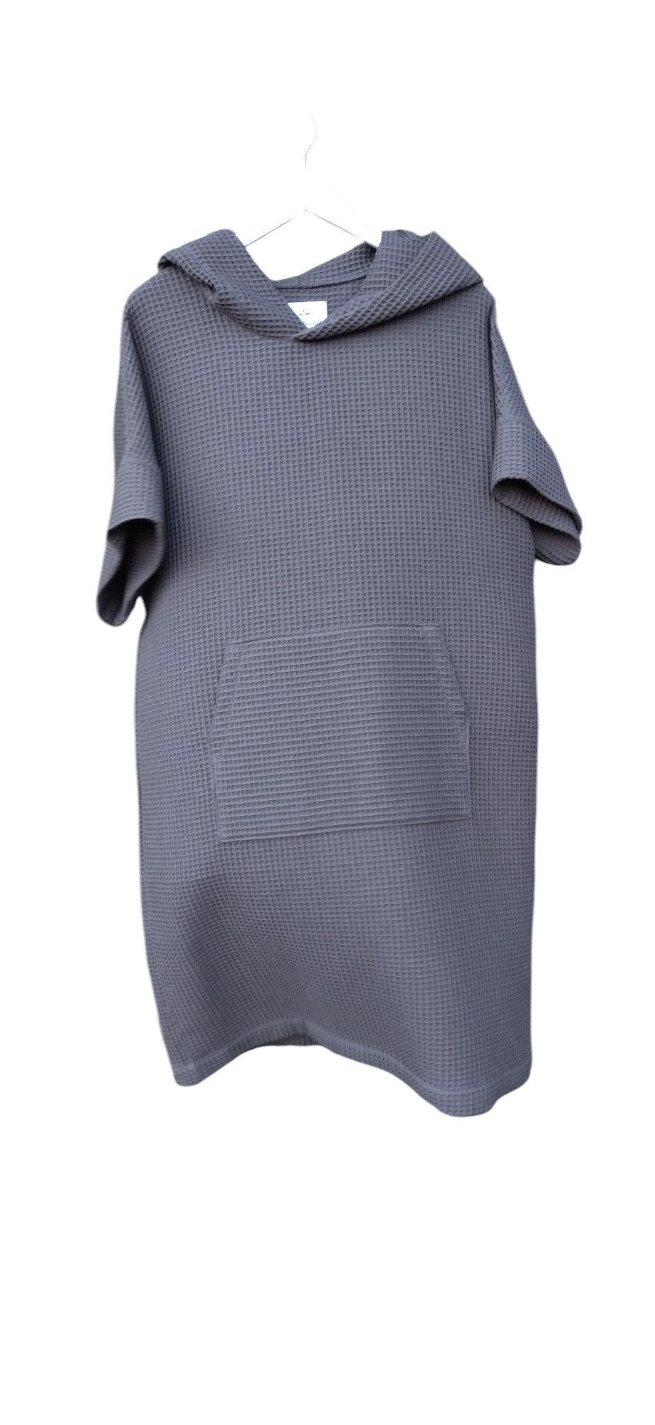 Medvilninis pirties/paplūdimio pončas grafito pilka - Image 2