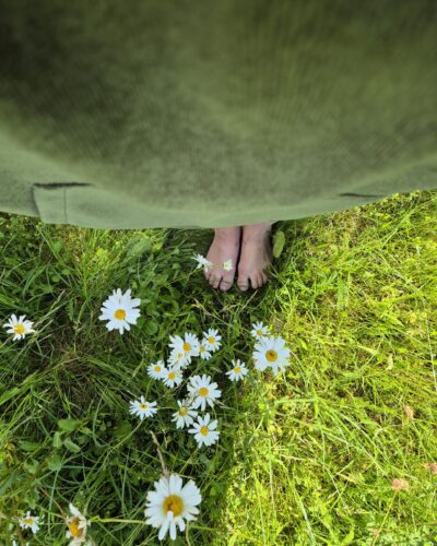 Meadowqueen Moss Green Bamboo Poncho