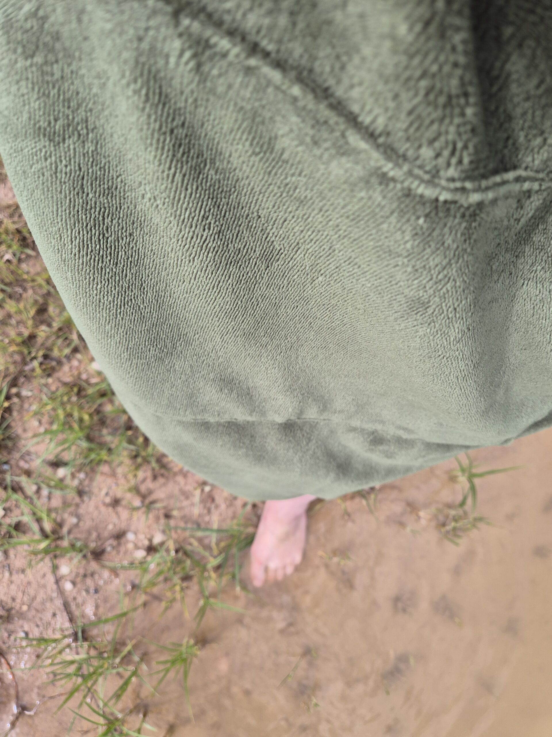 Bambukinis pirties/paplūdimio pončas samaninis žalias - Image 4