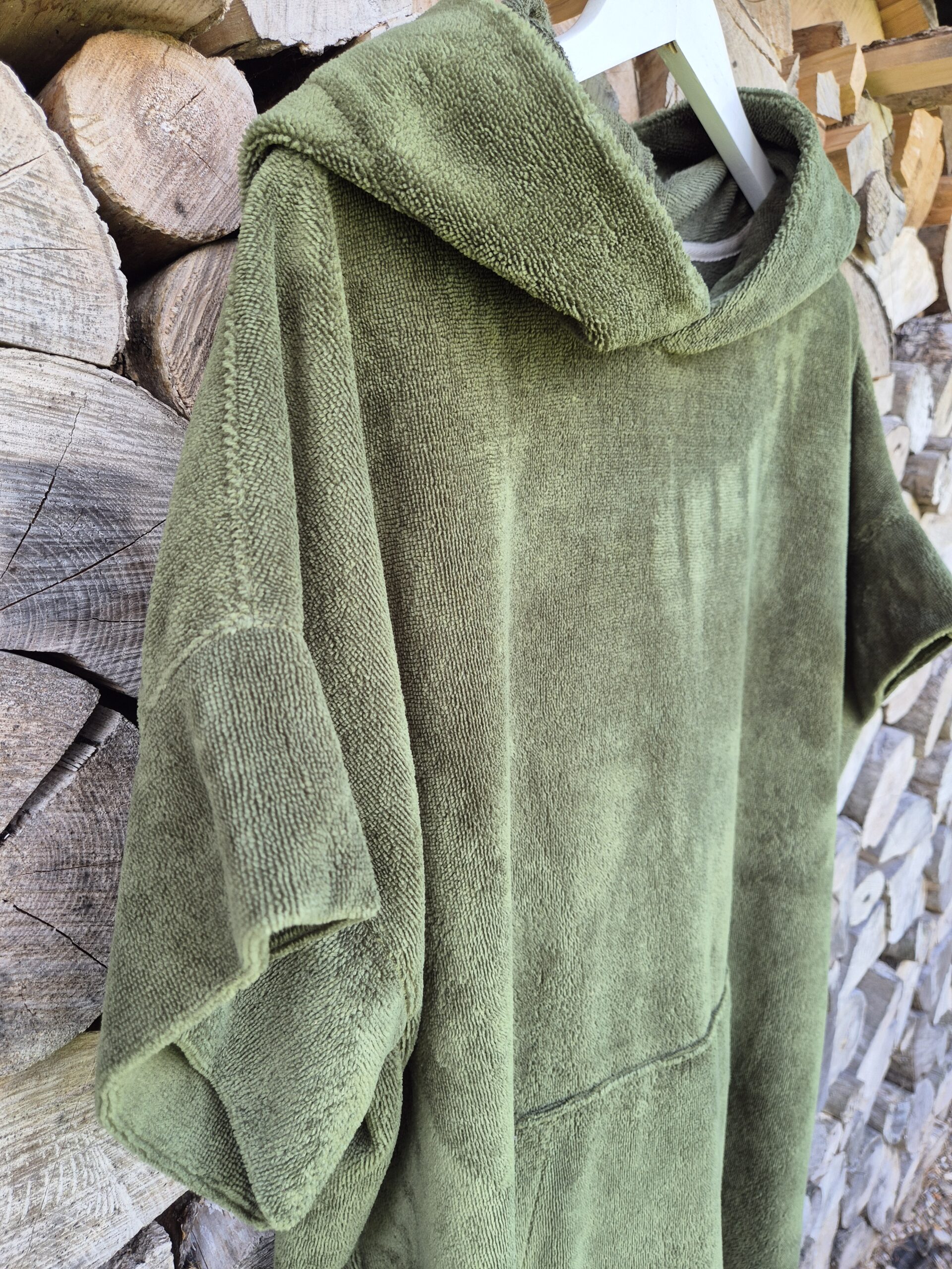 Bambukinis pirties/paplūdimio pončas samaninis žalias - Image 6