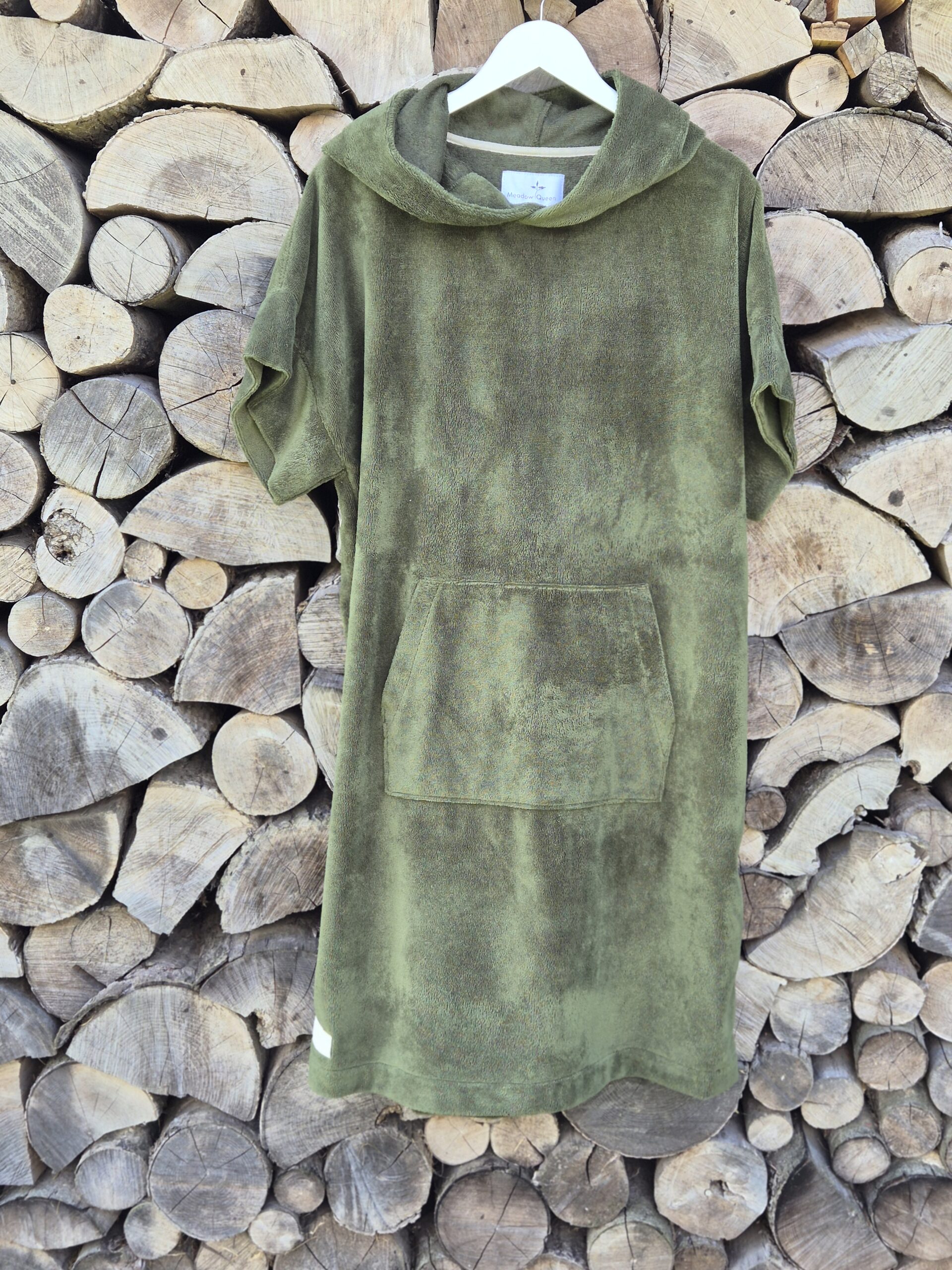 Bambukinis pirties/paplūdimio pončas samaninis žalias - Image 7