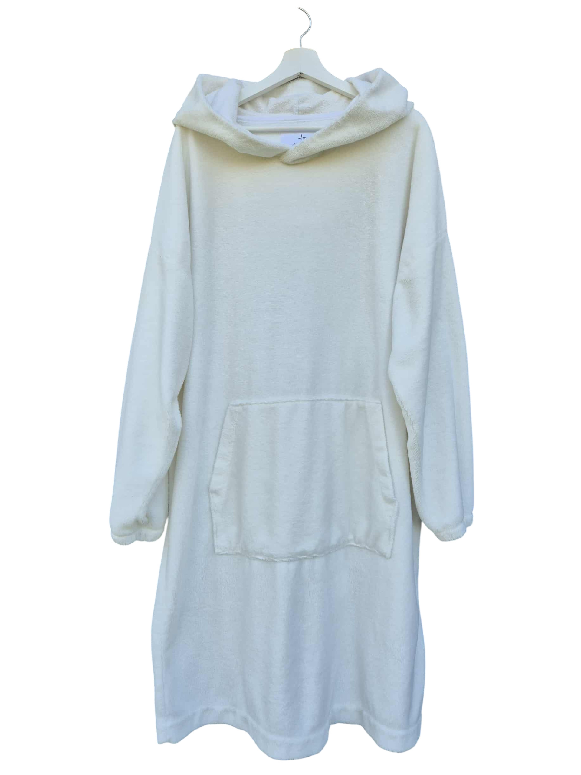 Bambukinis pirties/paplūdimio pončas pieno baltumo - Image 5