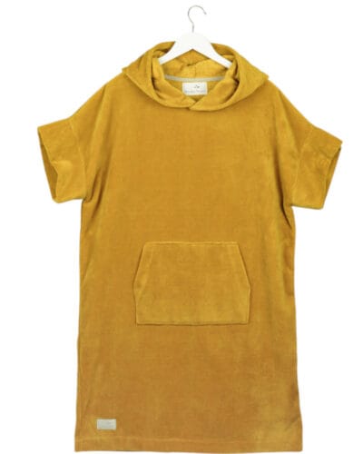 Bambukinis pirties/paplūdimio pončas garstyčių geltona