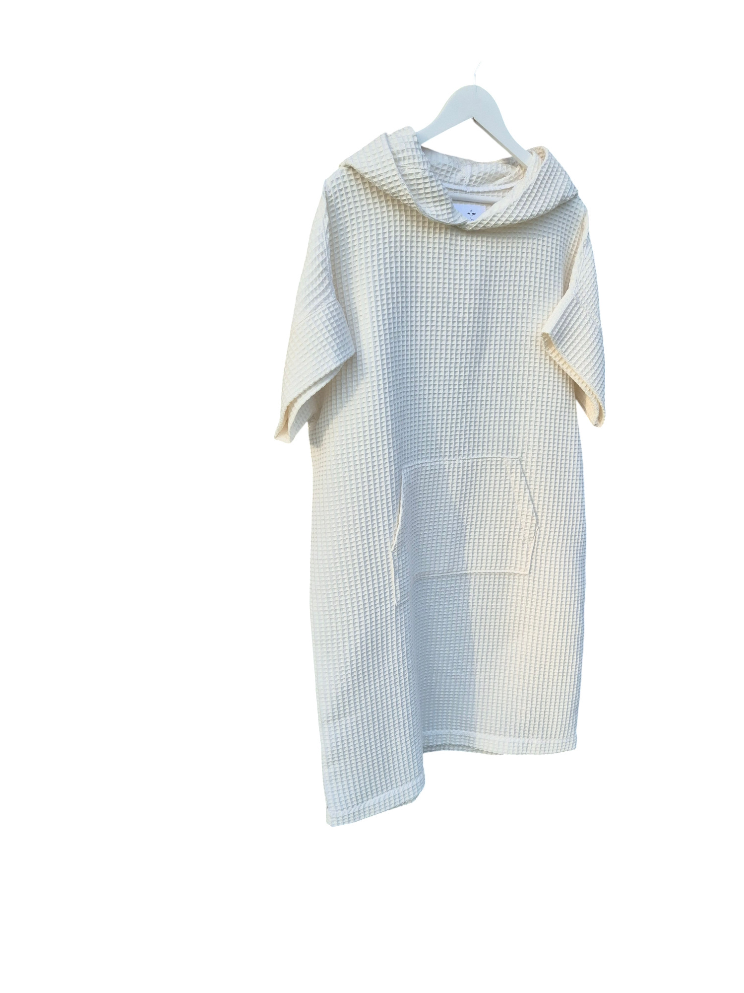 Medvilninis pirties/paplūdimio pončas pieno baltumo - Image 5