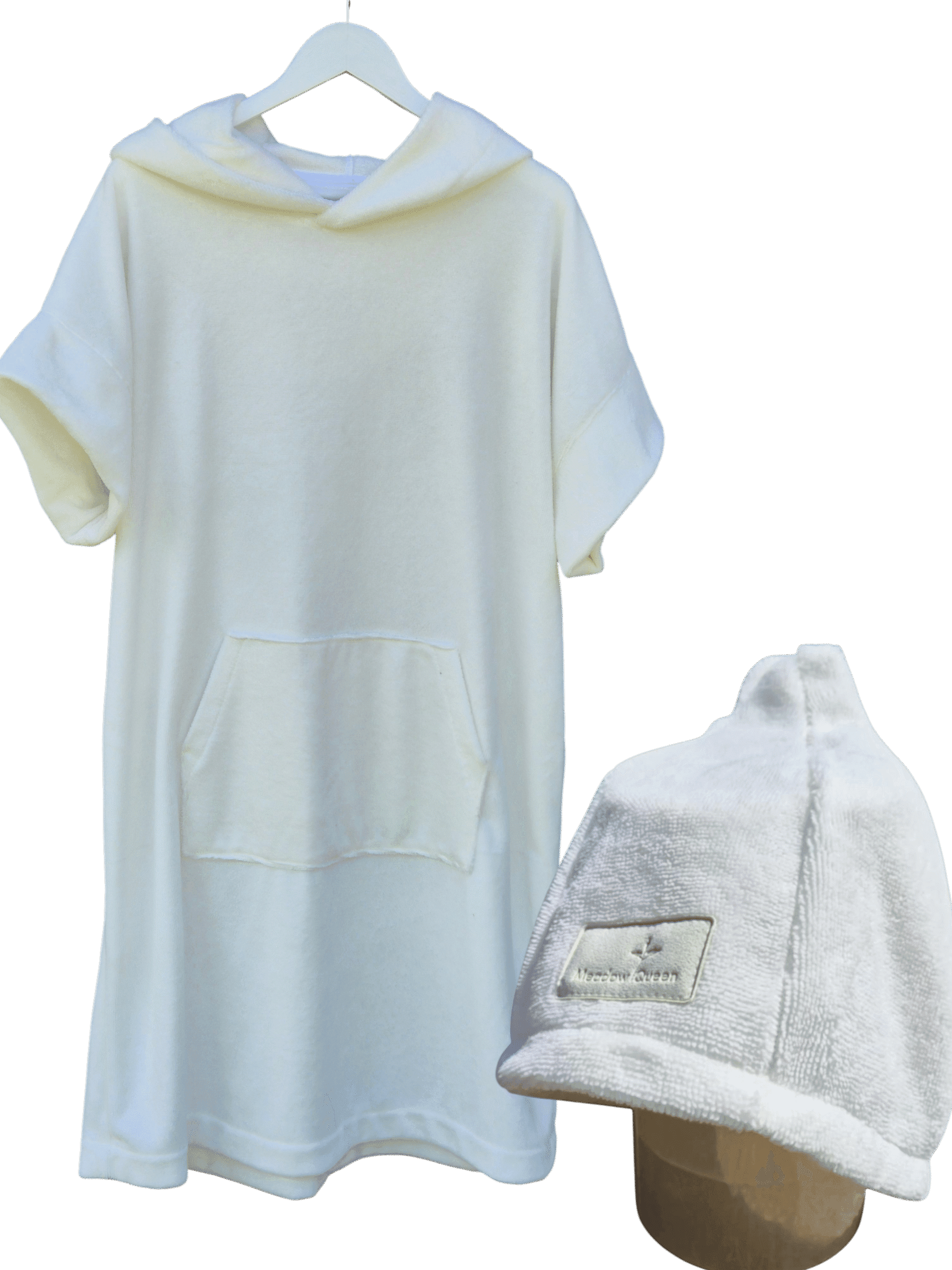 Rinkinys Nr.4 - bambukiniai pončas, kepurė arba galvos rankšluostis