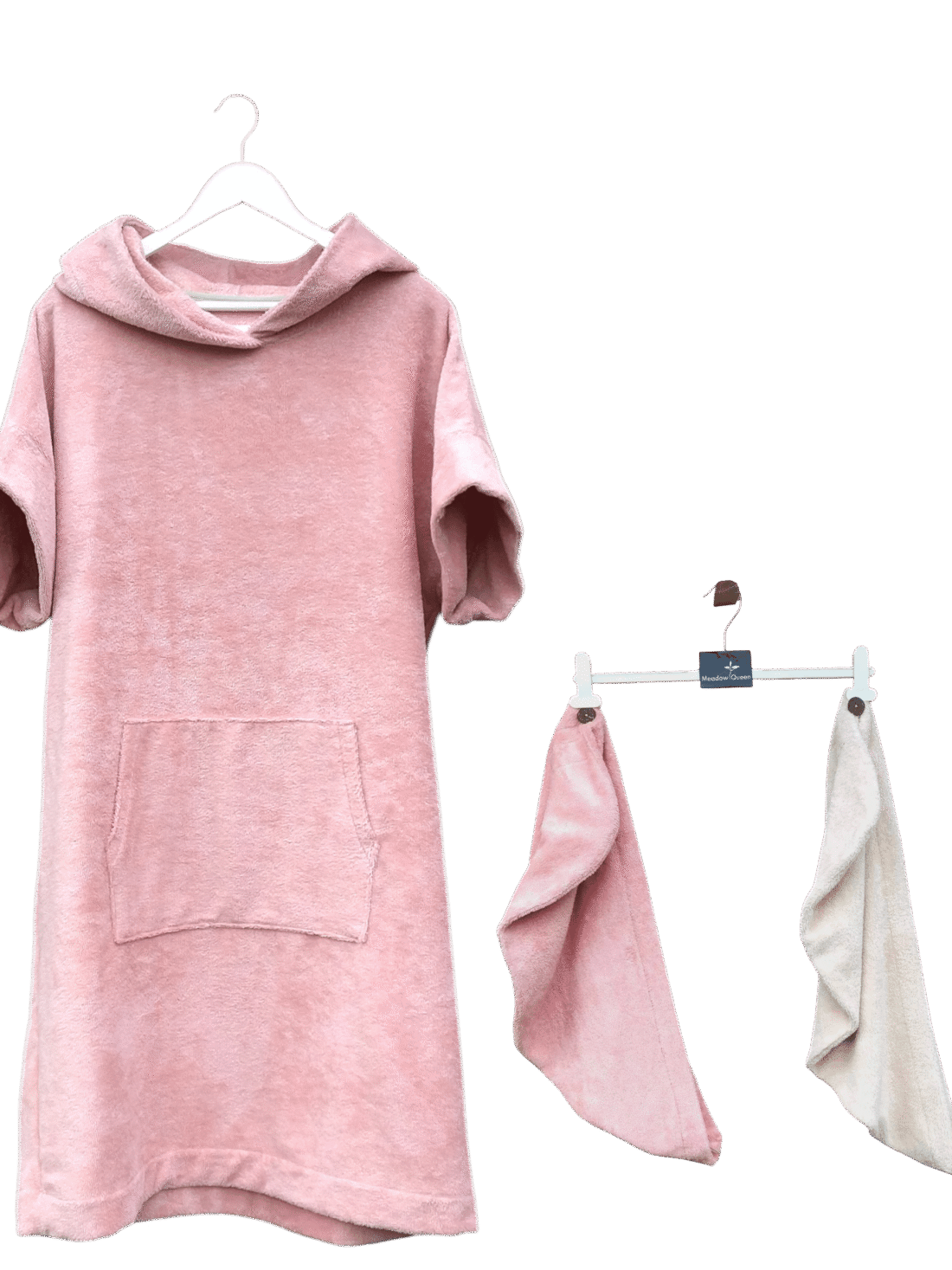 Set aus Bambus-Poncho und Handtuch